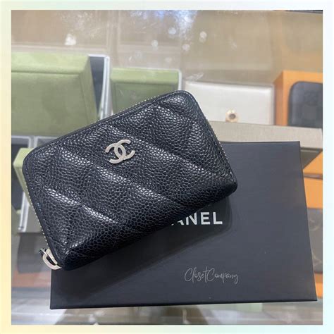 chanel card holder zip wallet|chanel card holder hk price.